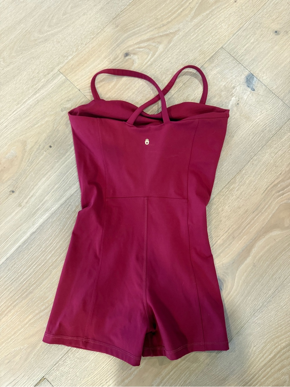 Spiritual Gangster Deep Red Sleeveless Romper - Picture 2 of 7